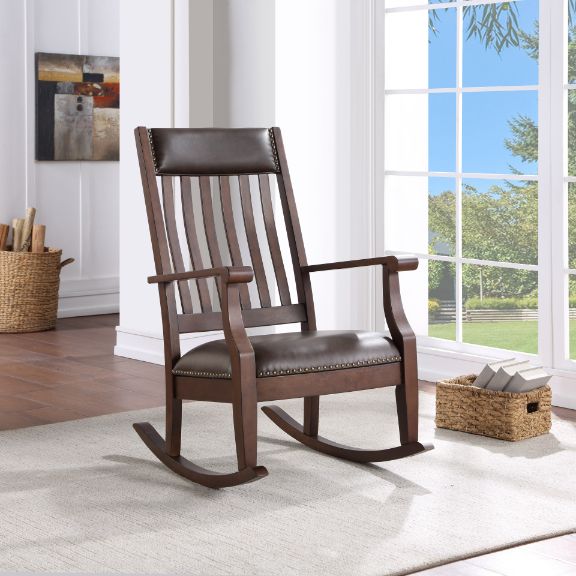 ACME Raina Rocking Chair - Walnut Finish