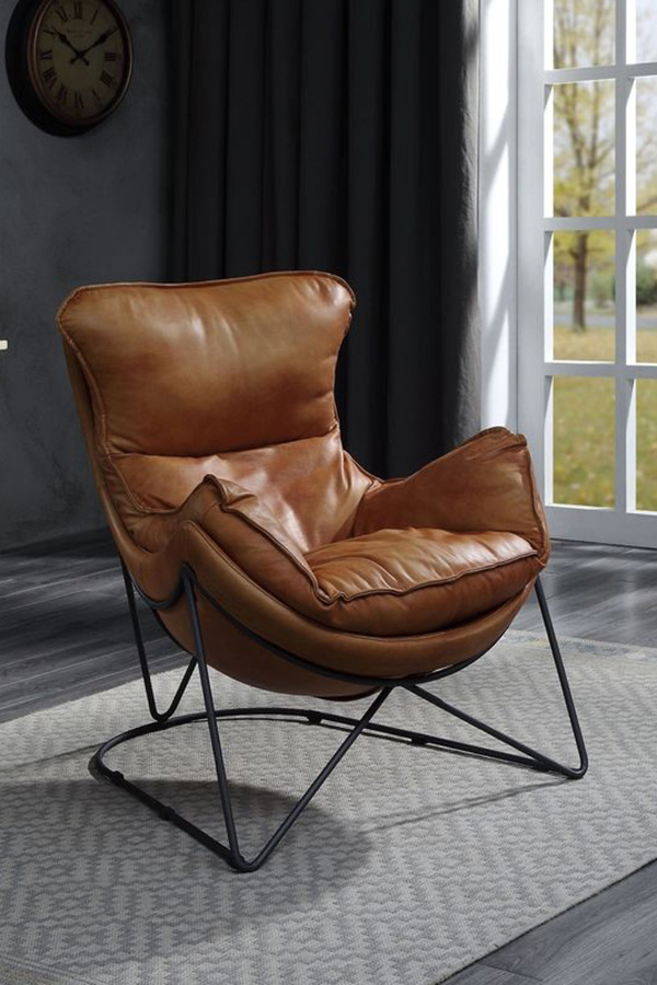 ACME™ Thurshan Accent Chair - Aperol/Black