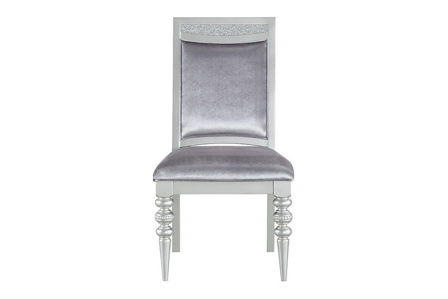 ACME - Maverick Side Chair (Set-2) in Platinum