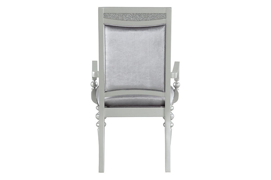 ACME - Maverick Arm Chair (Set-2) in Platinum