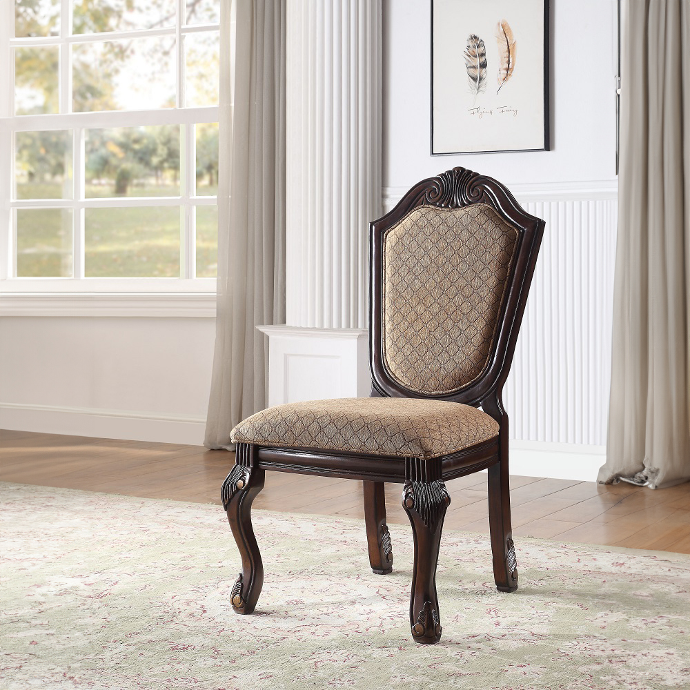 ACME Chateau De Ville Side Chair (Set of 2) - Espresso