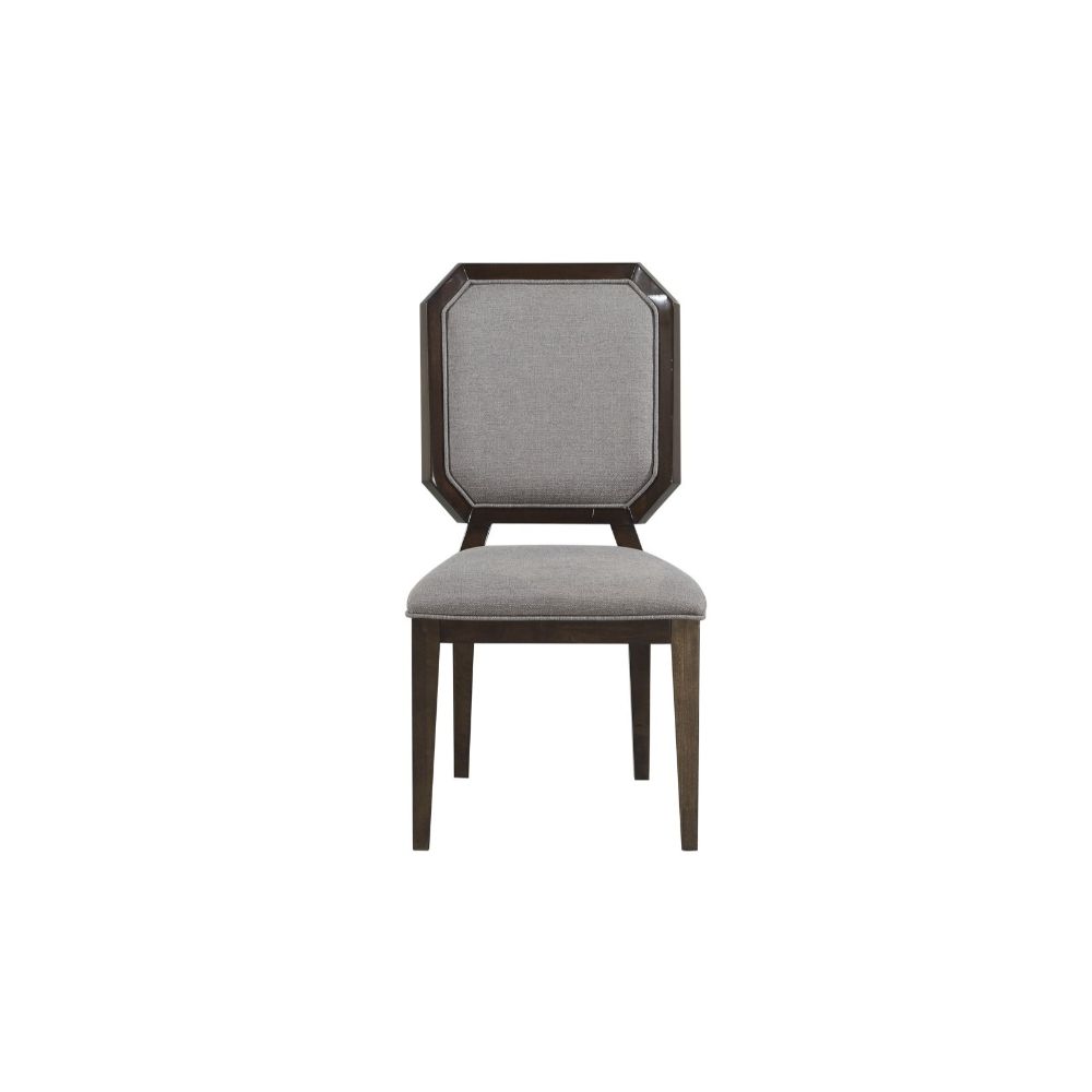 ACME - Selma Side Chair (2Pc) in Gray Tobacco