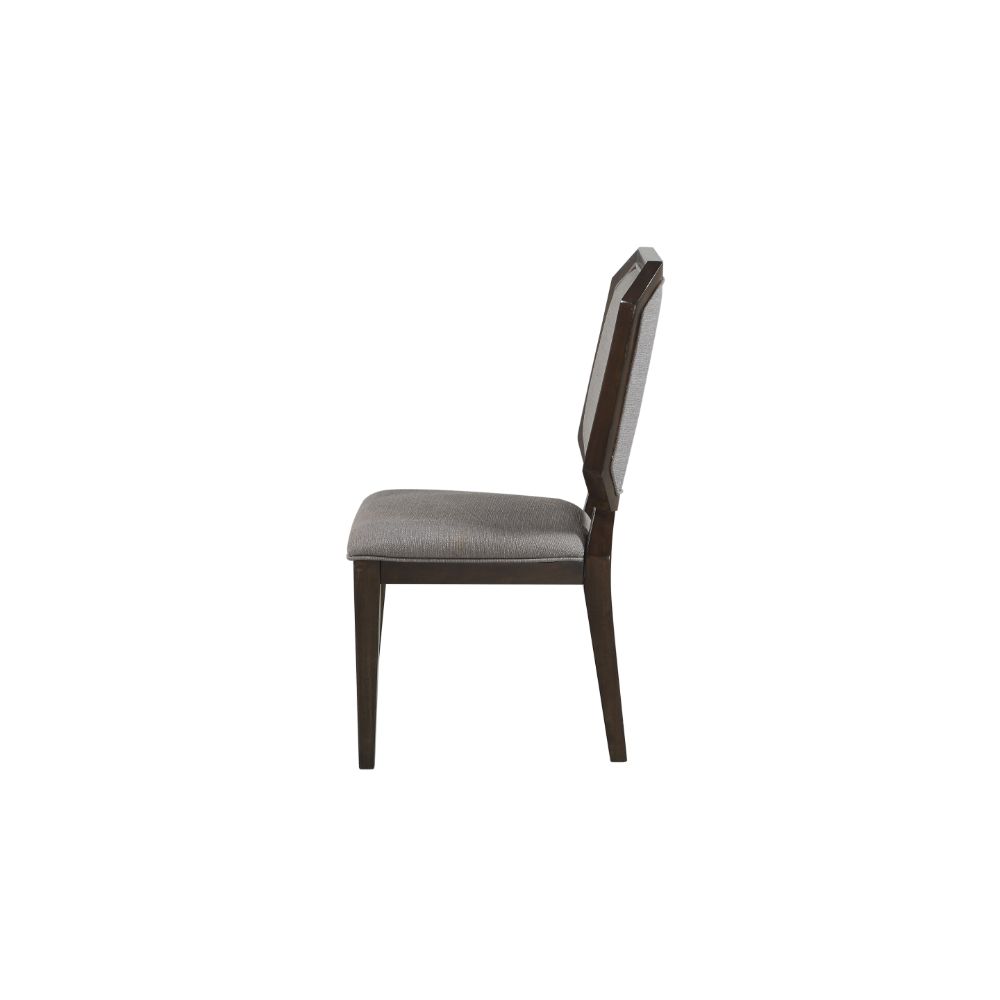 ACME - Selma Side Chair (2Pc) in Gray Tobacco