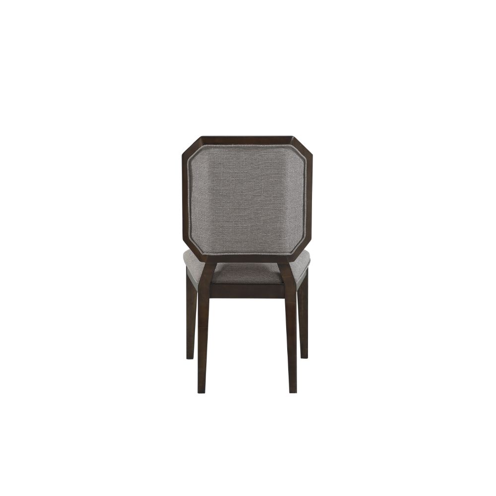 ACME - Selma Side Chair (2Pc) in Gray Tobacco