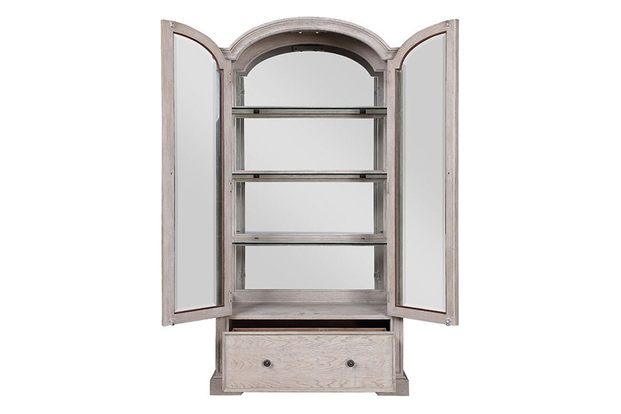 ACME - Wynsor Curio Cabinet in Antique White