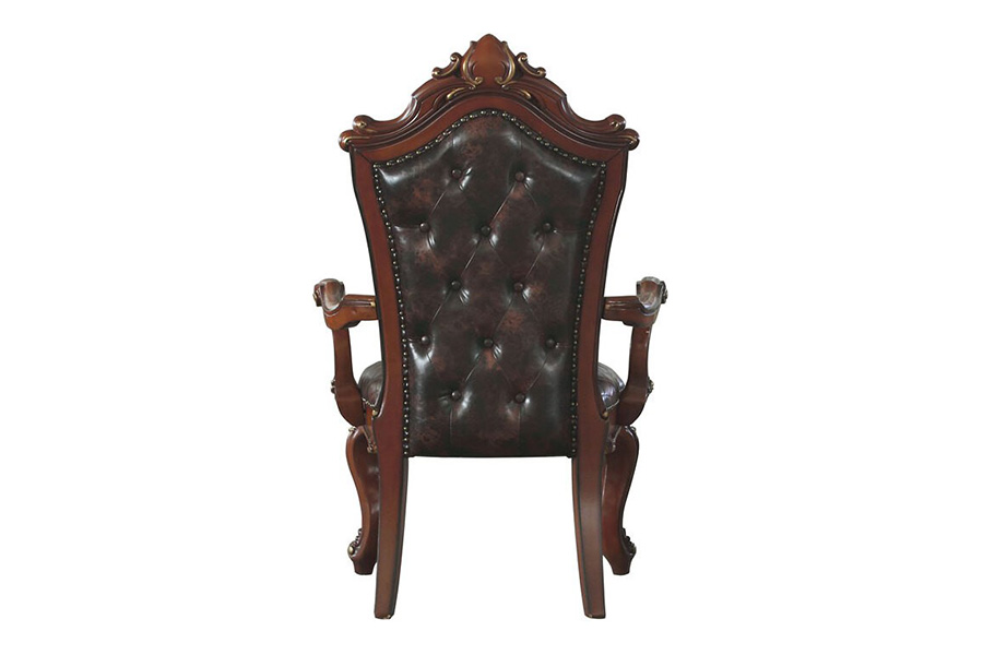 ACME Picardy Arm Chair Set of 2 - Cherry Oak