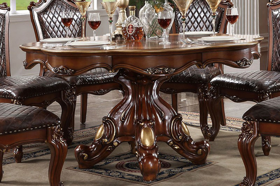 ACME - Picardy Round Dining Table