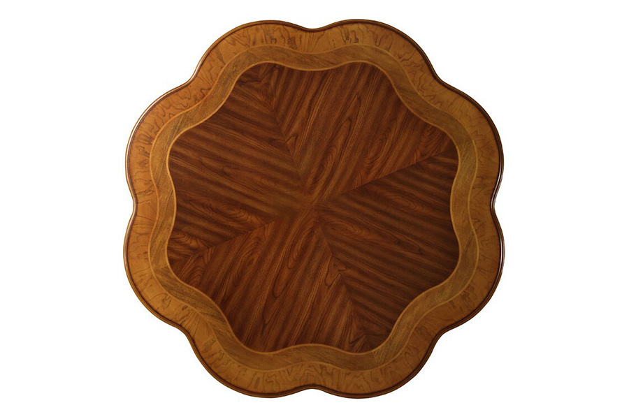 ACME Picardy Round Dining Table - Cherry Oak