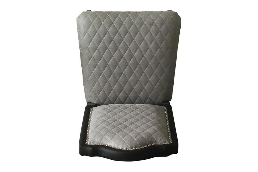 ACME - House Beatrice Side Chair (Set-2) in Gray/Charcoal