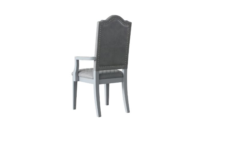 ACME - House Marchese Arm Chair (Set-2) in Pearl Gray