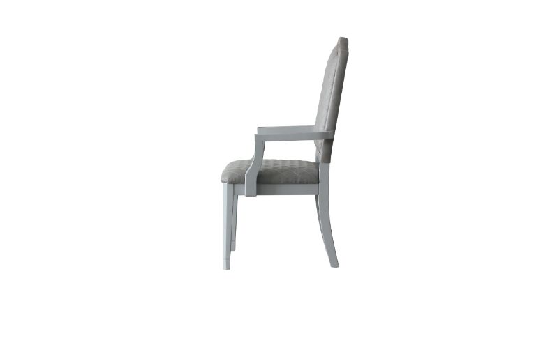 ACME - House Marchese Arm Chair (Set-2) in Pearl Gray