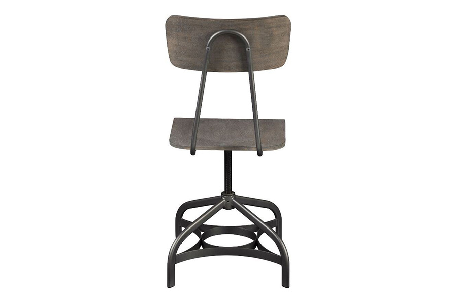 ACME - Jonquil Side Chair with Swivel (Set-2) in Gray Oak/Sandy Gray