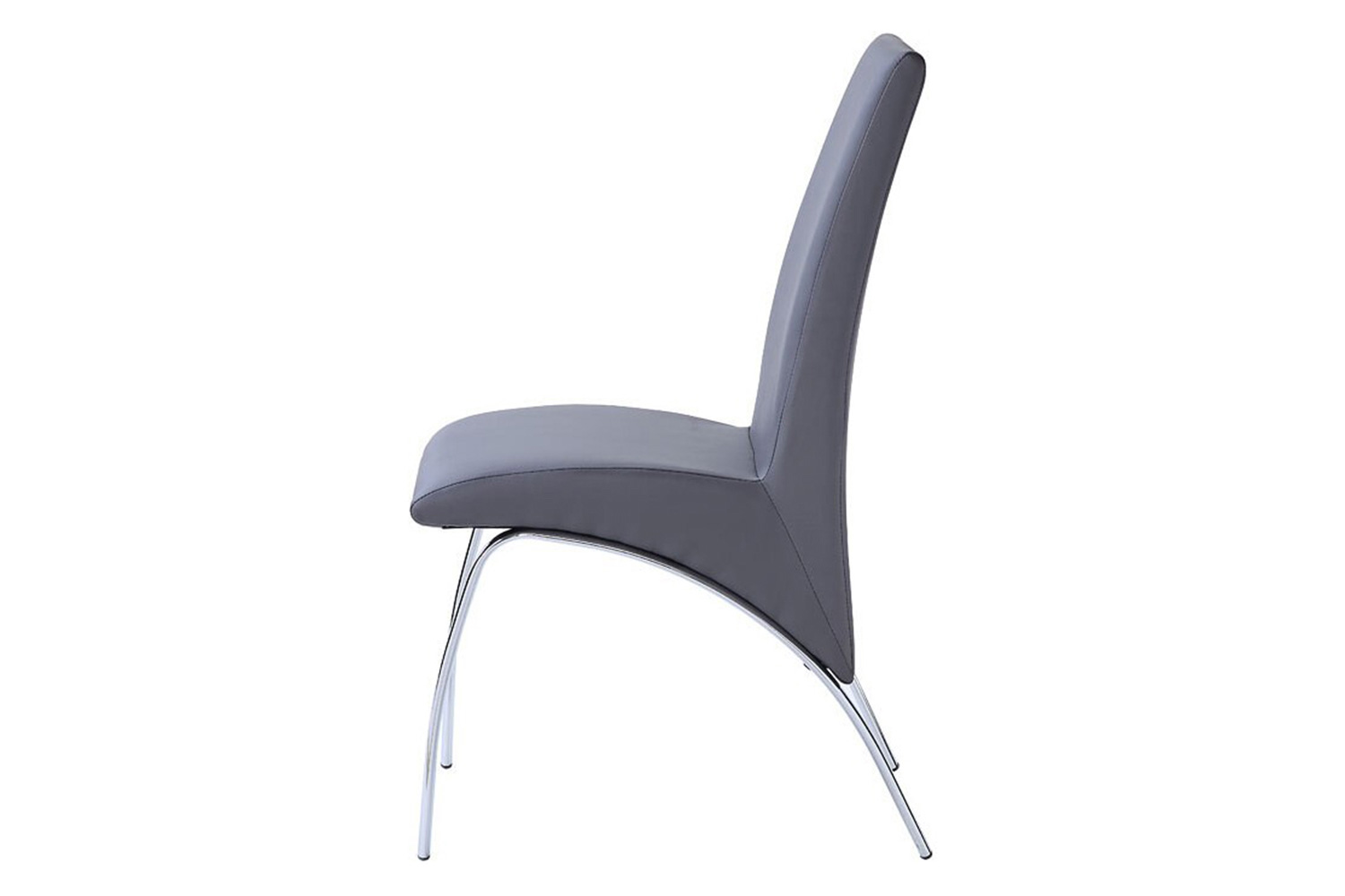 ACME - Noland Side Chair (Set-2) in Gray/Chrome