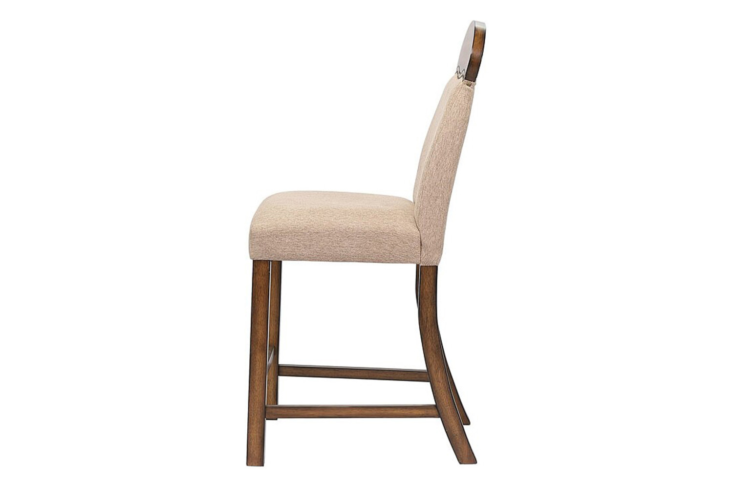 ACME - Maurice Counter Height Chair (Set-2) in Linen/Oak