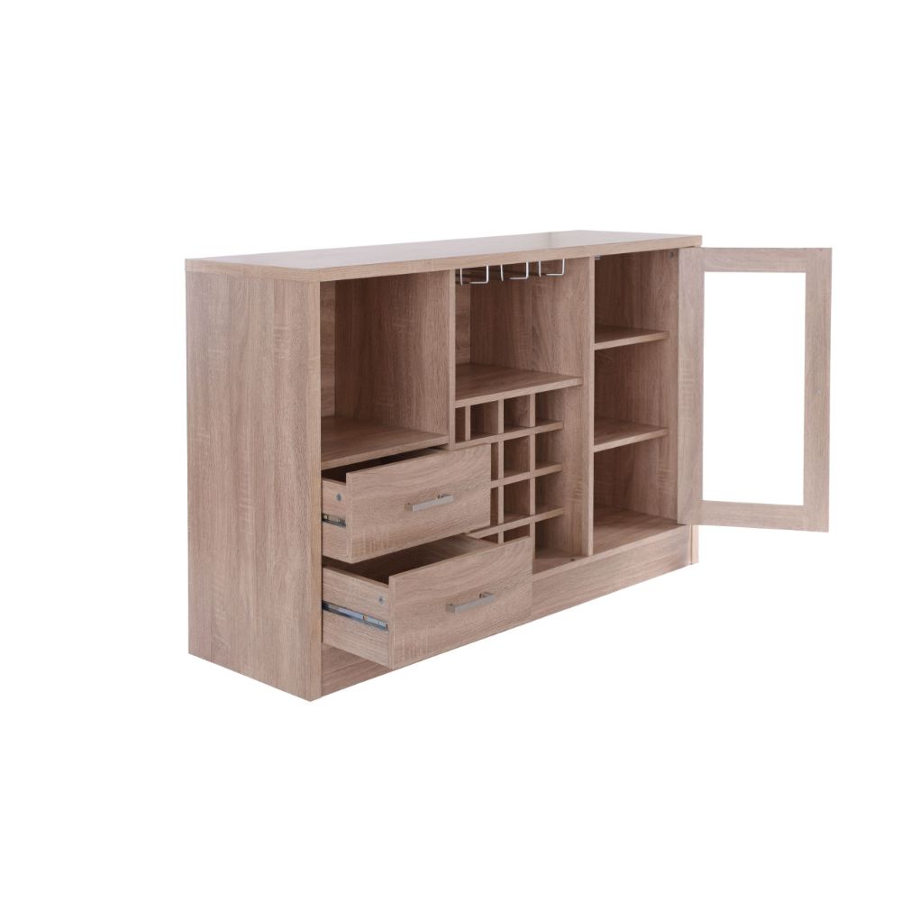 ACME - Hazen Server in Rustic Oak