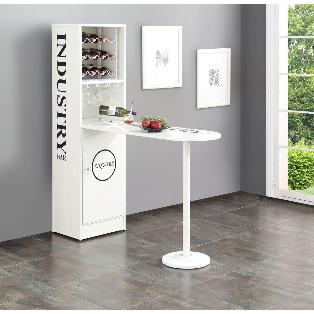 ACME - Mant Counter Height Table in White