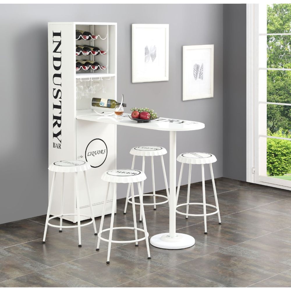 ACME - Mant Counter Height Table in White