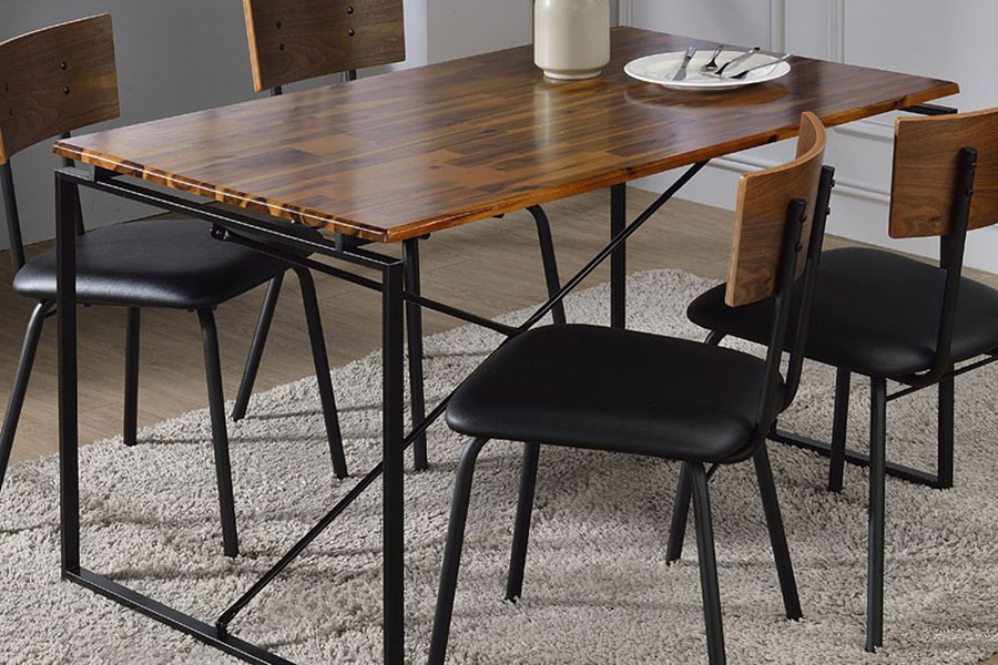 ACME Jurgen Dining Table - Oak/Black