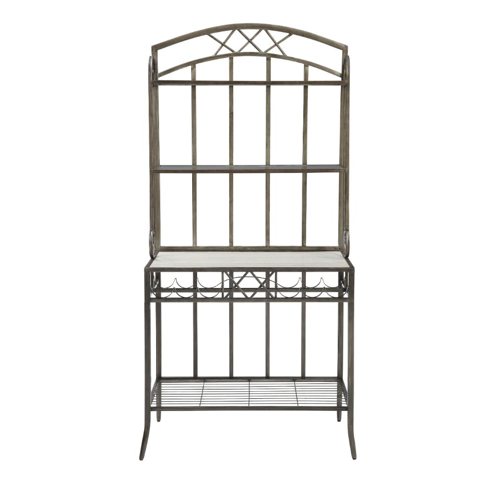 ACME - Aldric Bakers Rack in Antique