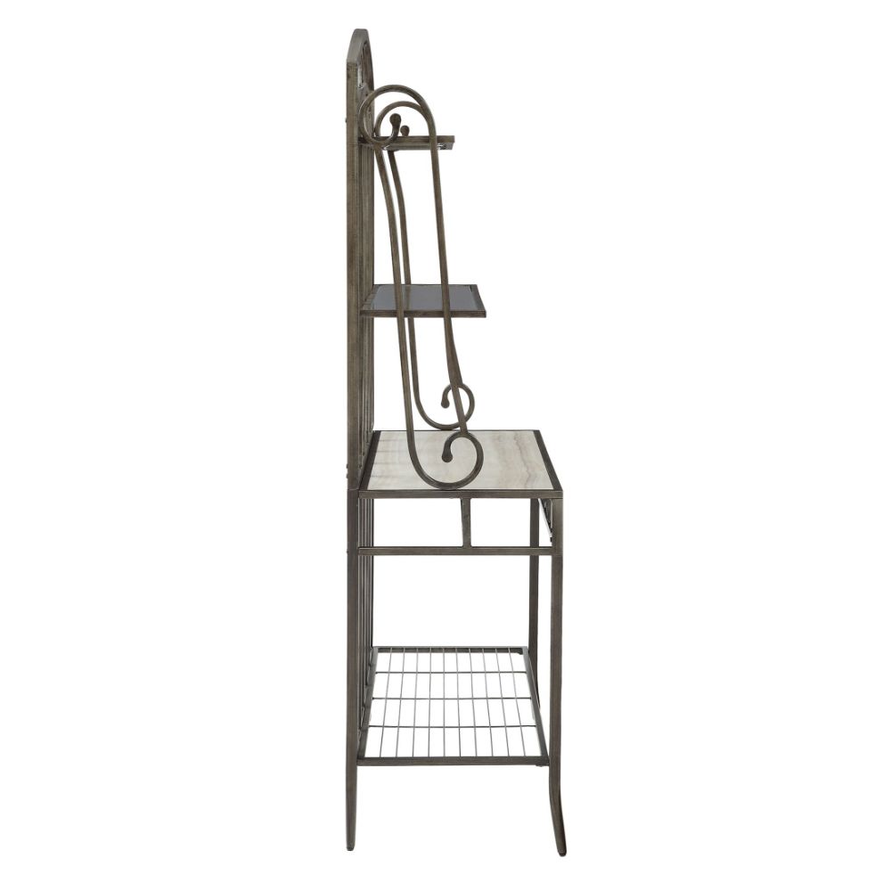 ACME - Aldric Bakers Rack in Antique