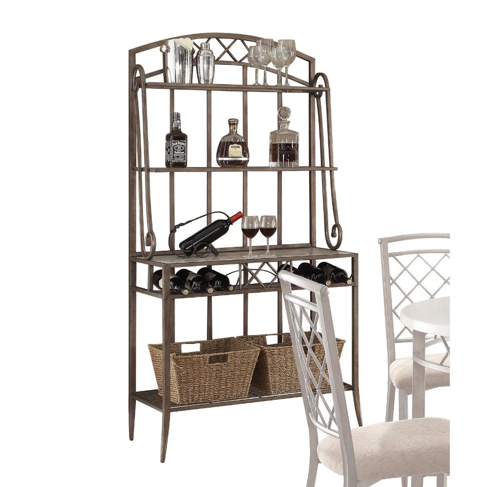 ACME - Aldric Bakers Rack in Antique