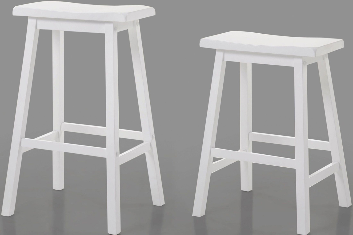 ACME Gaucho Counter Height Stool Set of 2 - White