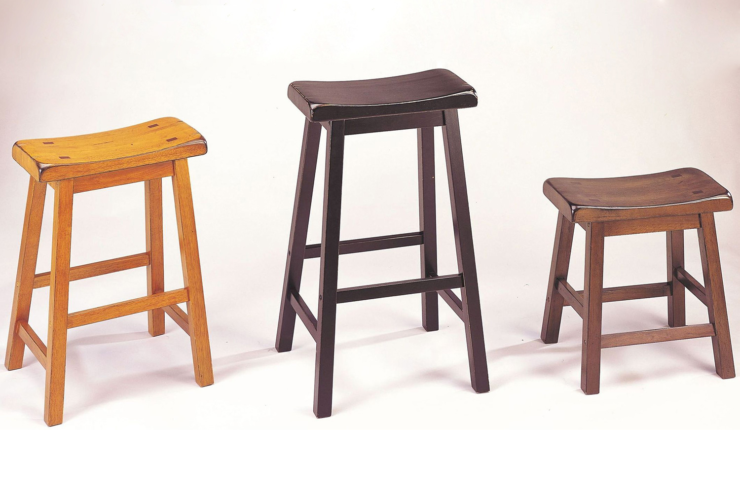 ACME Gaucho Bar Stool Set of 2 - Dark Walnut