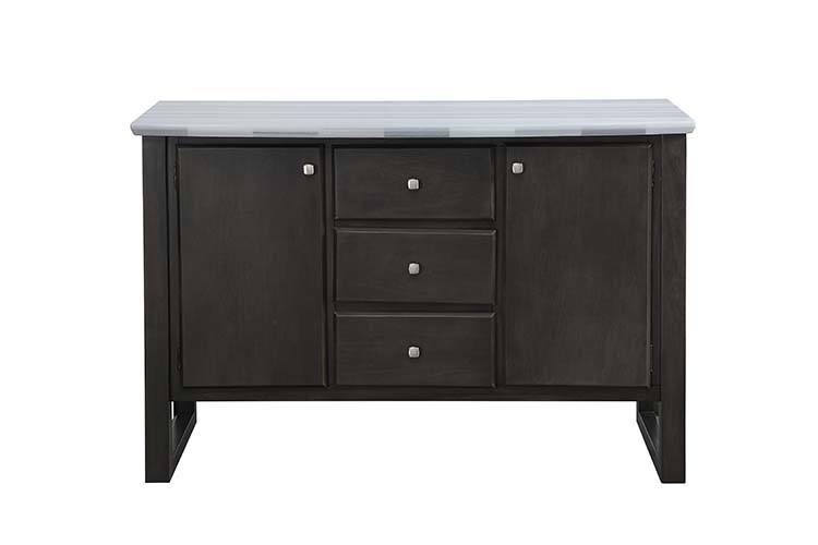 ACME - Madan Server in Marble/Gray Oak