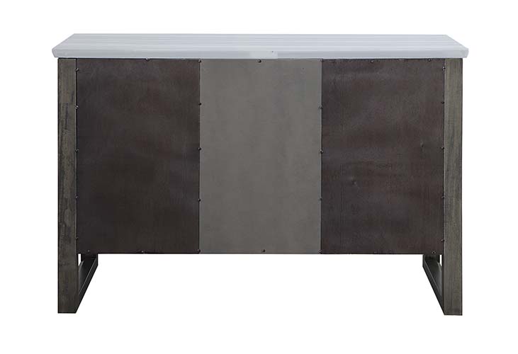 ACME - Madan Server in Marble/Gray Oak