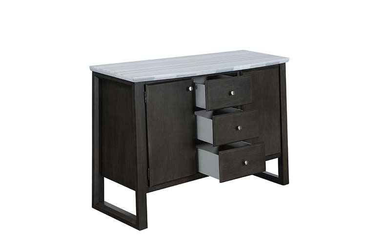 ACME - Madan Server in Marble/Gray Oak