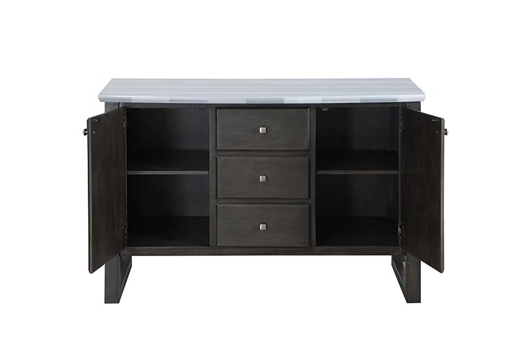 ACME - Madan Server in Marble/Gray Oak