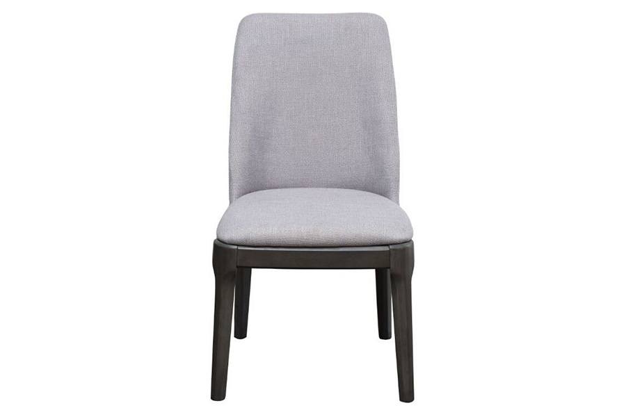 ACME - Madan Side Chair (Set-2) in Light Gray/Gray Oak