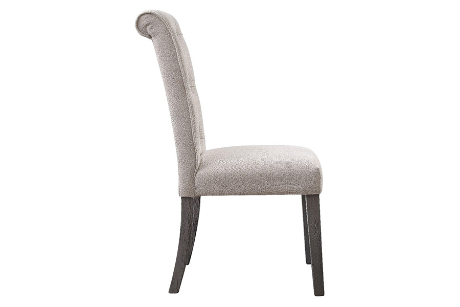 ACME - Yabeina Side Chair (Set-2) in Beige/Gray