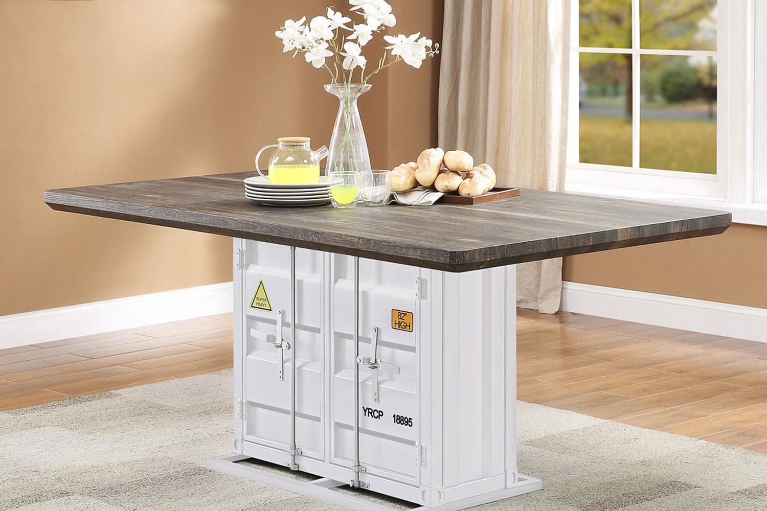 ACME - Cargo Dining Table