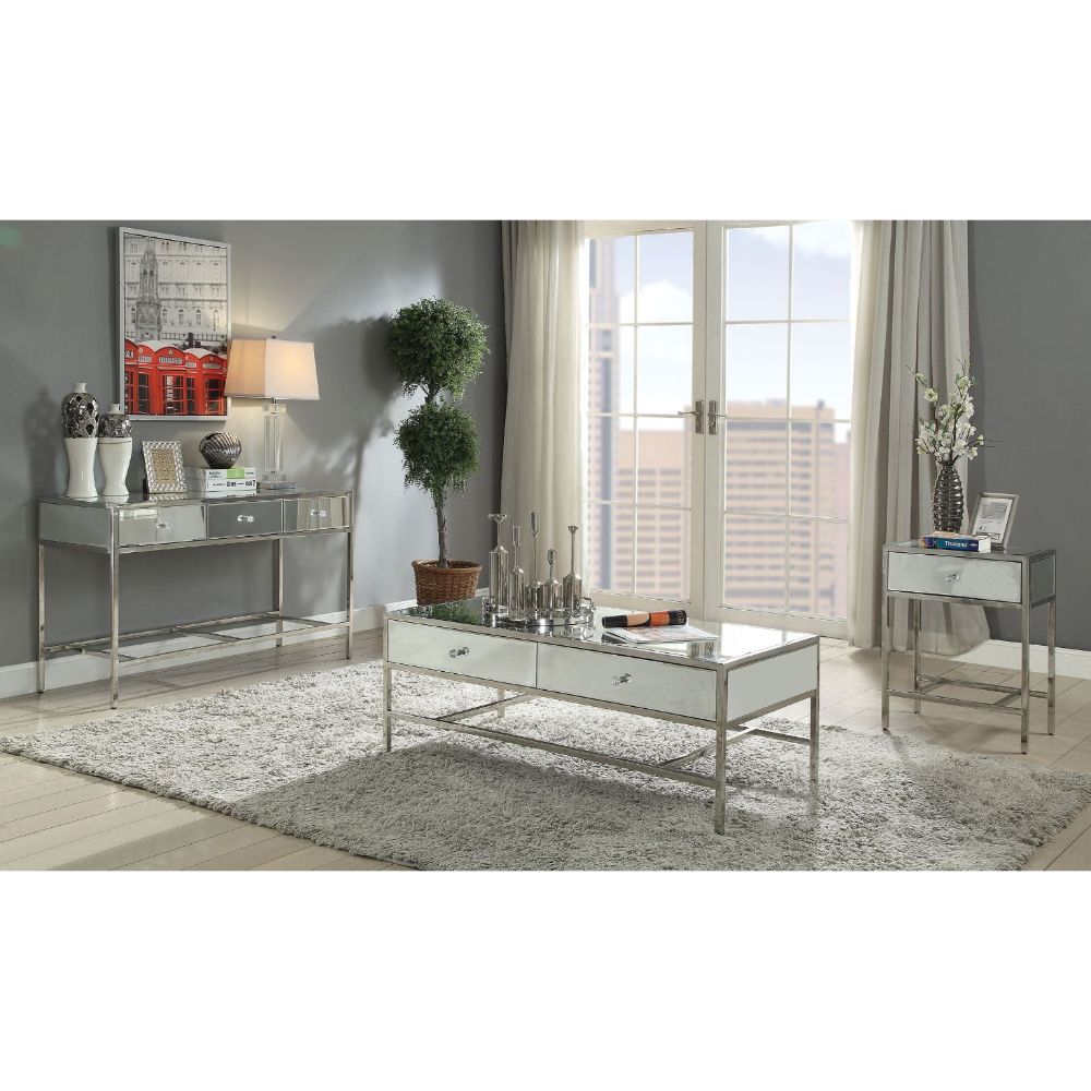 ACME - Weigela Coffee Table in Mirrored/Chrome