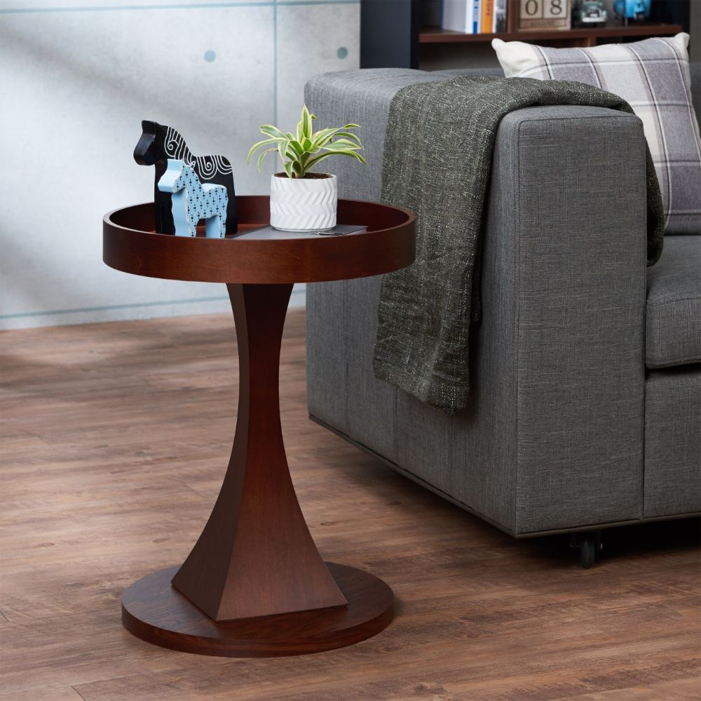 ACME - Dinnen End Table in Walnut