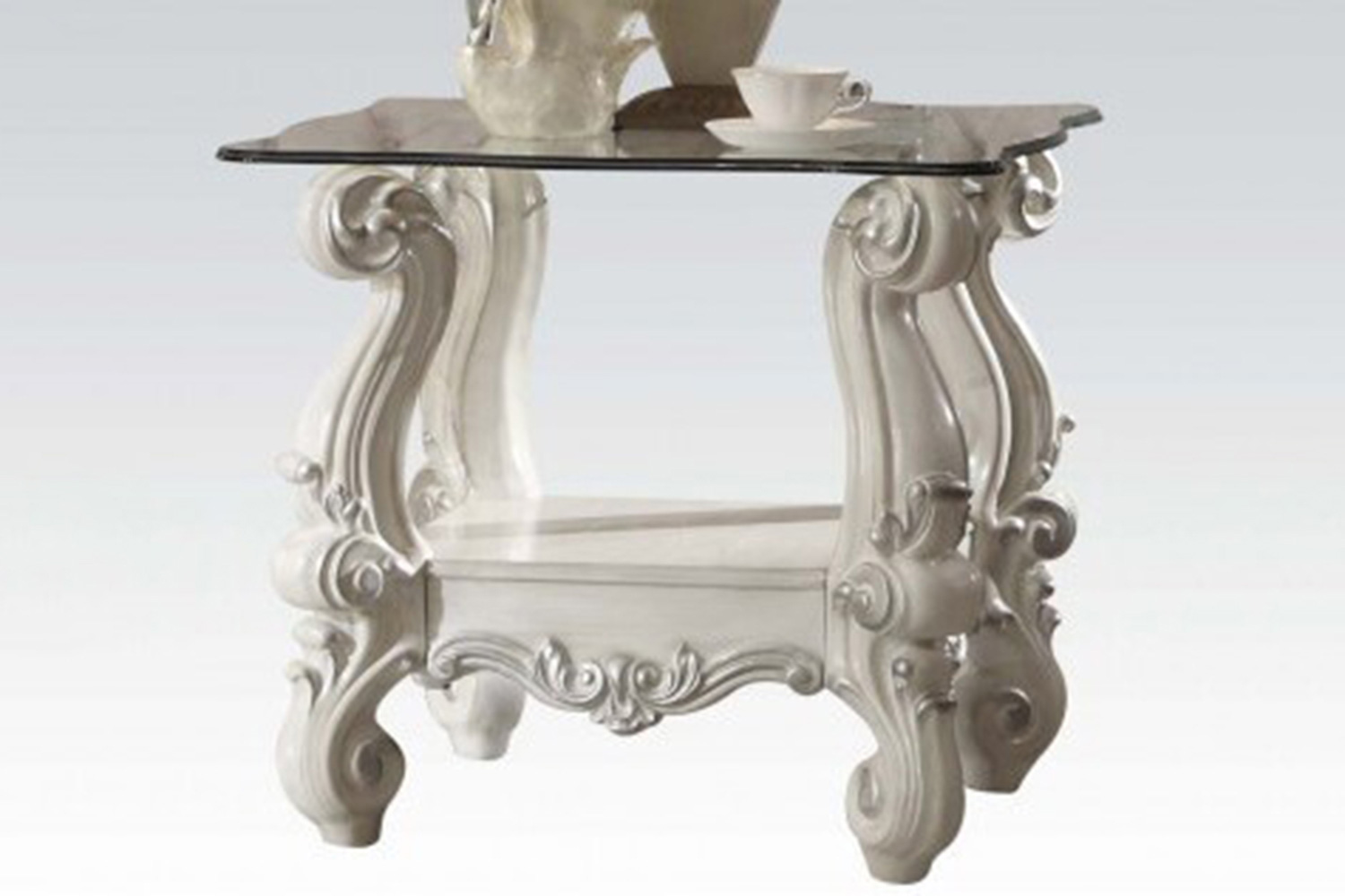 ACME - Versailles Glass Top End Table