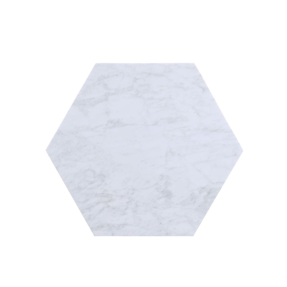 ACME - Reon Accent Table (2Pc) in Marble/Gray