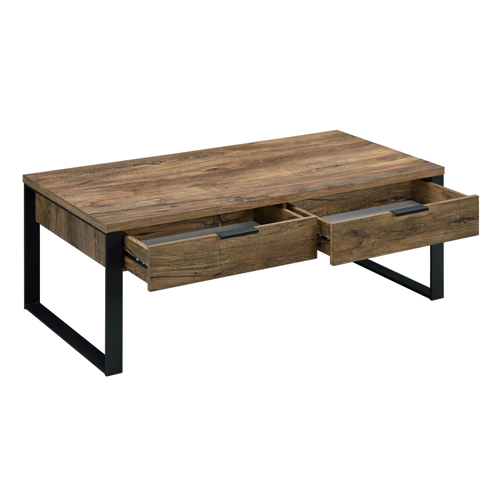 ACME - Aflo Coffee Table in Weathered Oak/Black