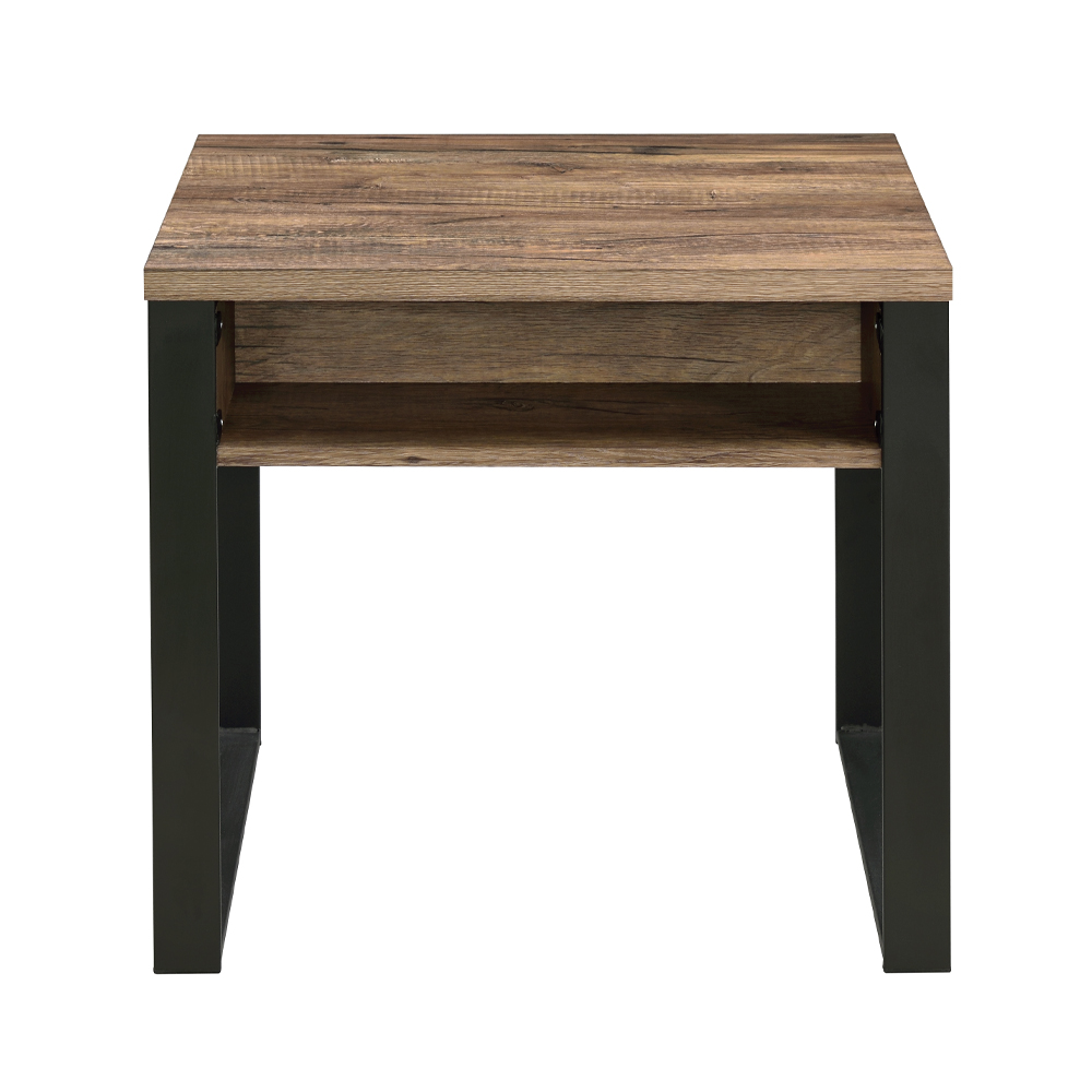 ACME - Aflo End Table in Weathered Oak/Black