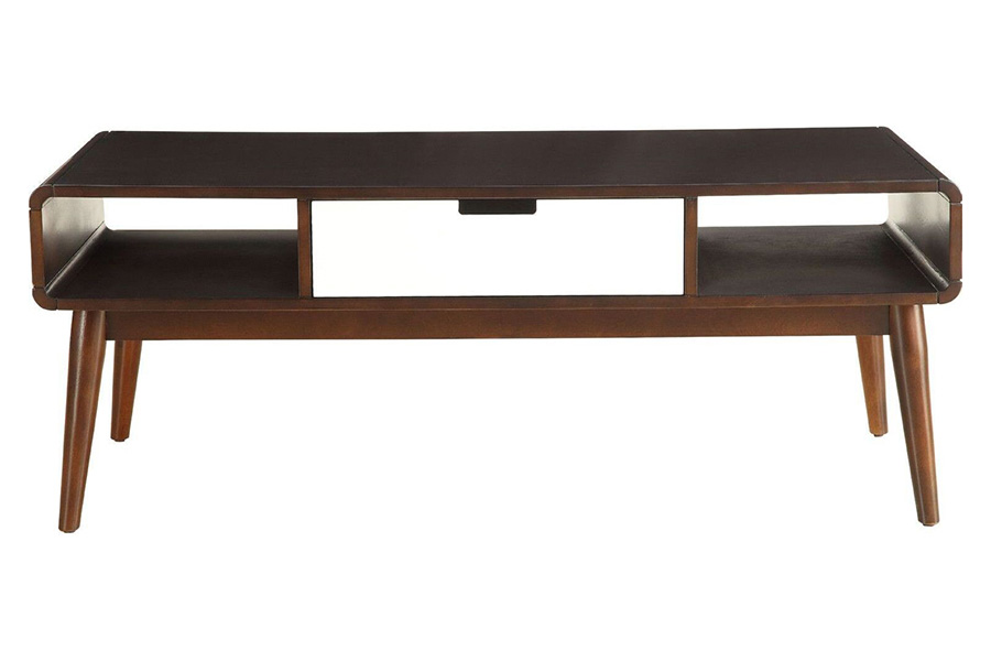 ACME - Christa Coffee Table in White/Espresso