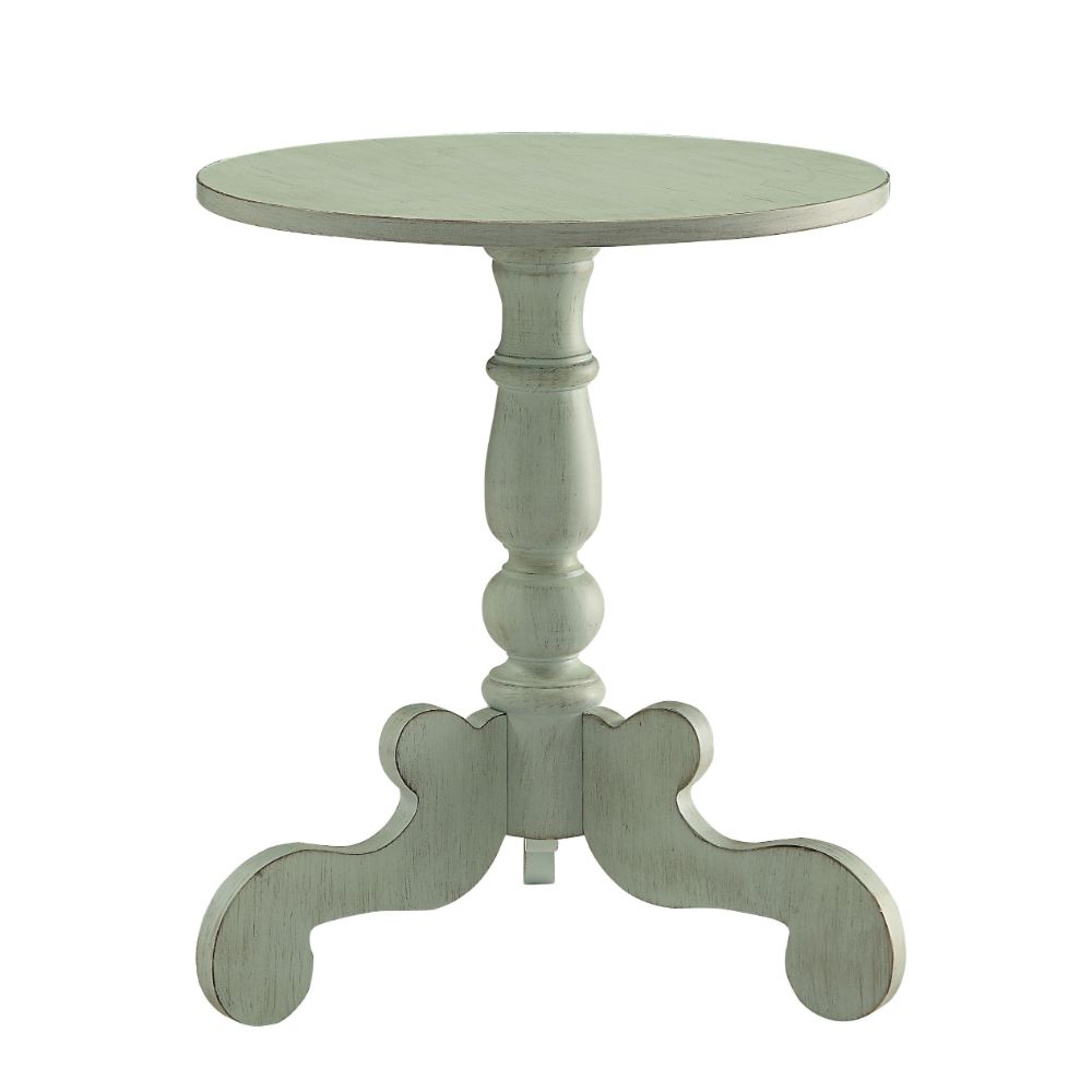 ACME - Freida End Table in Antique Green