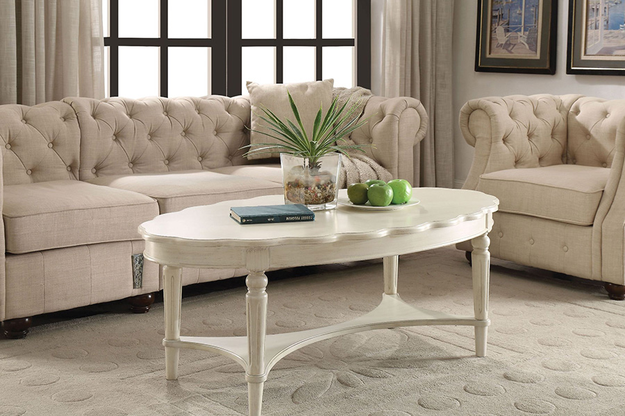 ACME - Fordon Coffee Table in French Antique White