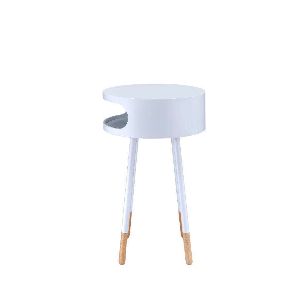 ACME Sonria Accent Table - White/Natural