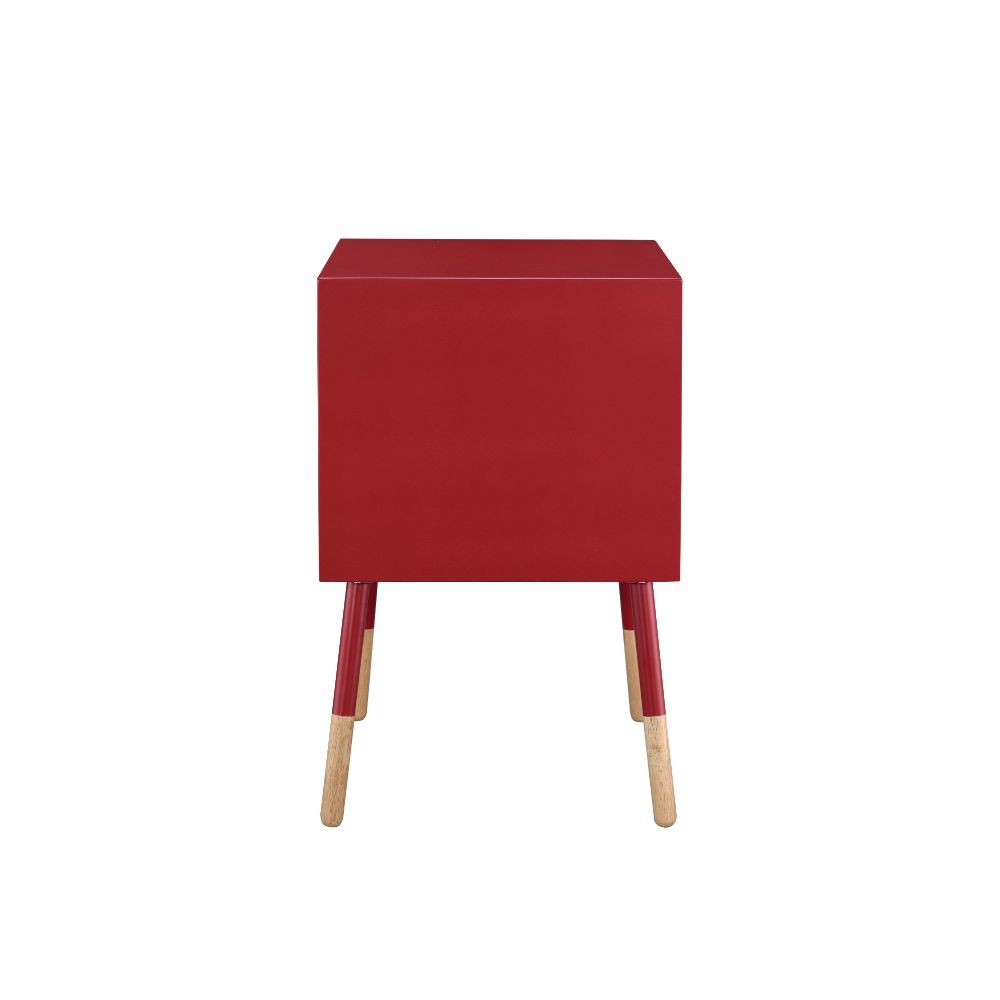 ACME Sonria II End Table - Red/Natural