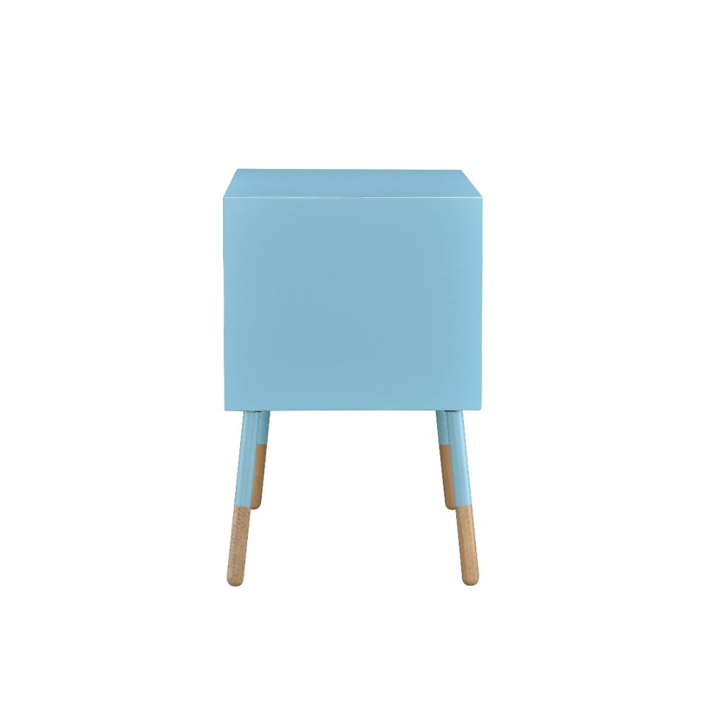 ACME Sonria II Accent Table - Light Blue/Natural