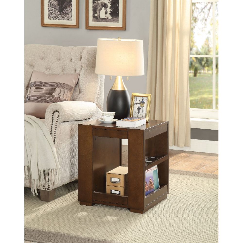 ACME - Pisanio End Table in Espresso (84521)