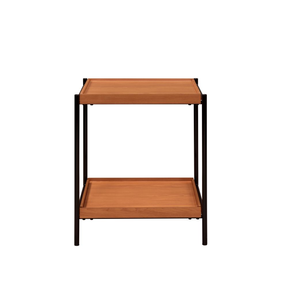 ACME - Oaken End Table in Honey Oak/Black