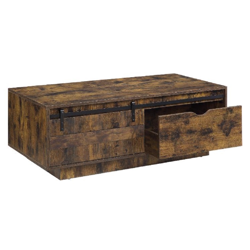 ACME - Bellarosa Coffee Table (Same Lv01442) in Rustic Oak