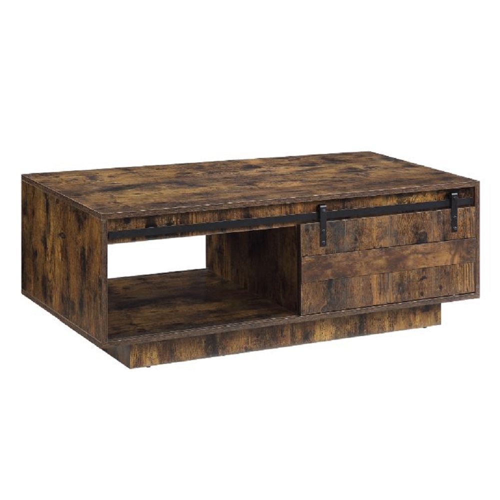 ACME - Bellarosa Coffee Table (Same Lv01442) in Rustic Oak